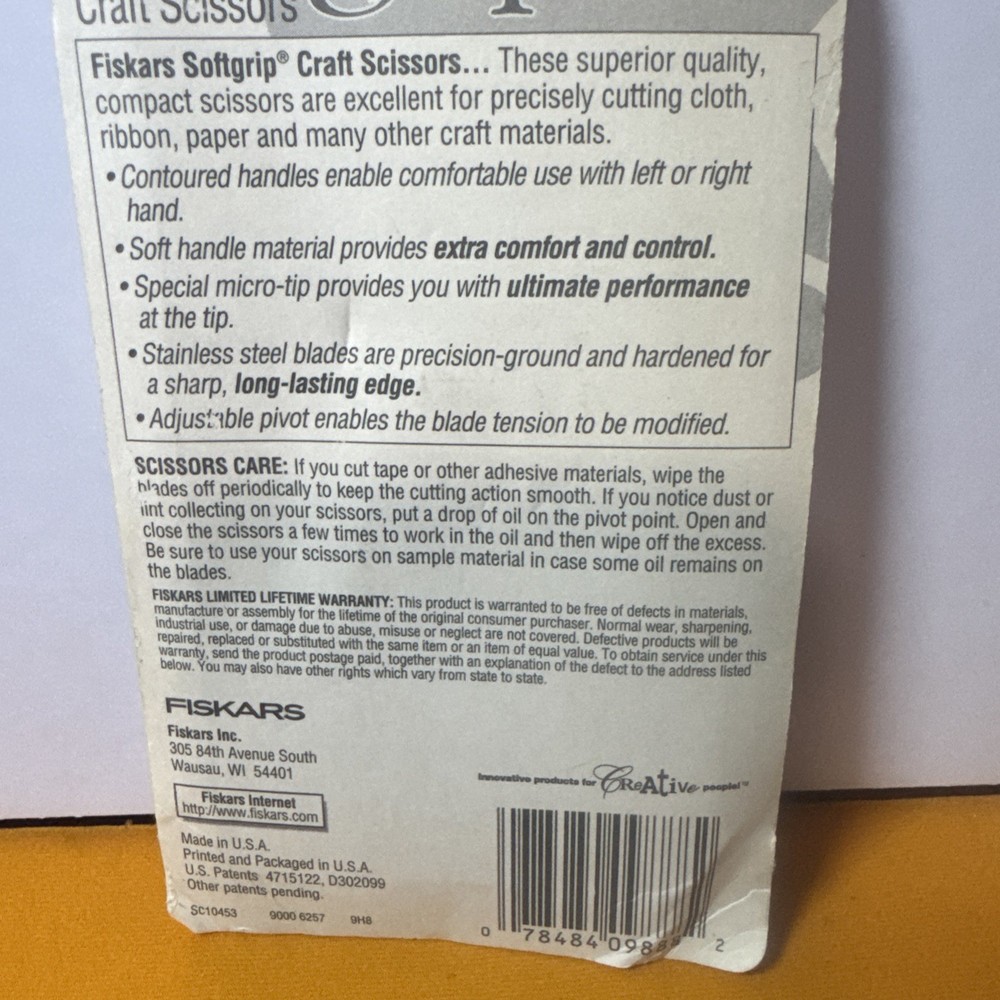 Fiscars Soft Grip Craft Scissors