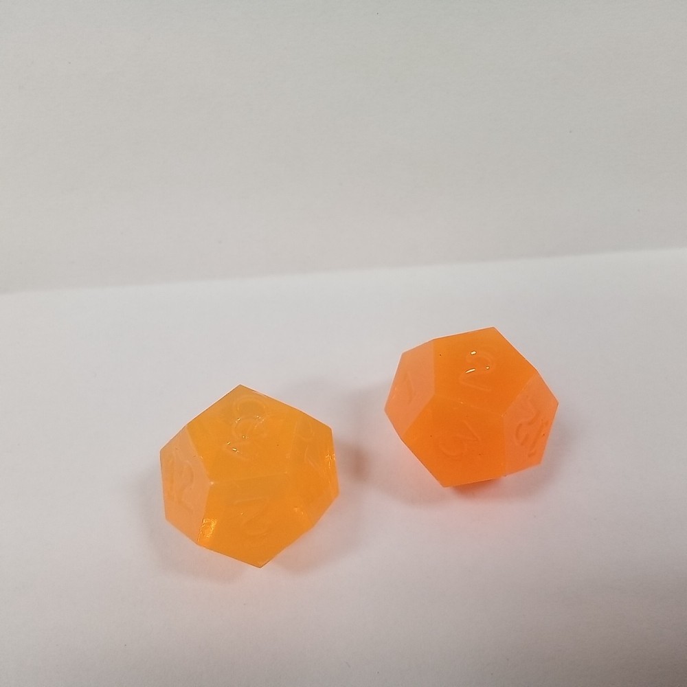 Gamescience d12, translucent, orange