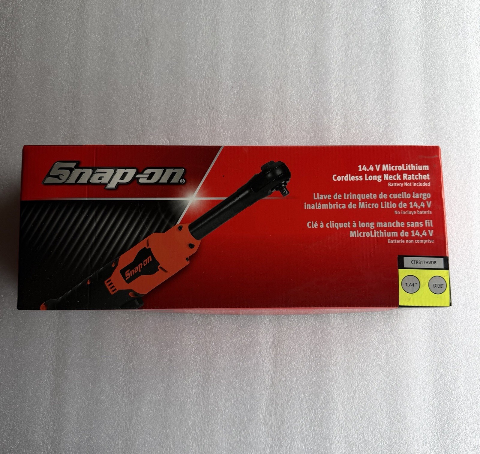 NEW SNAP ON CTR817HVDB 14.4V Lithium 1/4" Dr Brushless Long Neck Ratchet Tool