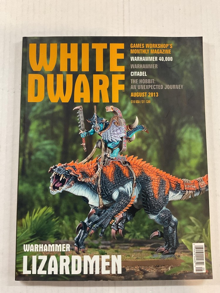Games Workshop White Dwarf Magazine August 2013 Warhammer Lizardmen UK