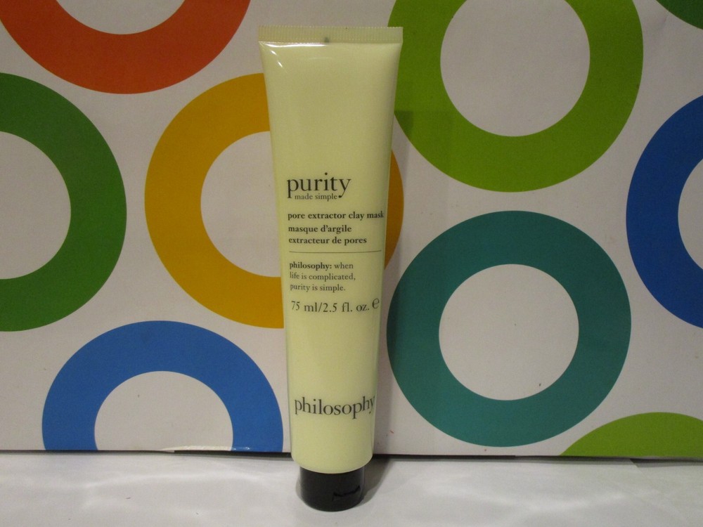 PHILOSOPHY ~ PURITY MADE SIMPLE PORE EXTRACTOR CLAY MASK ~ 2.5 OZ