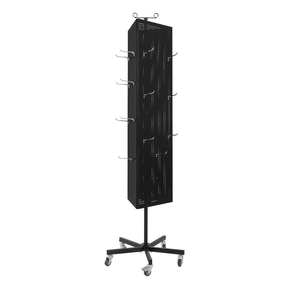 Metal Jewelry Display Stand Mobile Triangular Display Stand DIY Pegboard & Hook