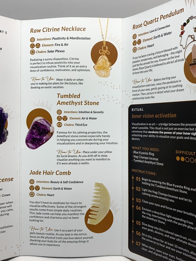 Mindful Souls Subscription Box (Part 5: VISUALIZATION) New in Box, READ