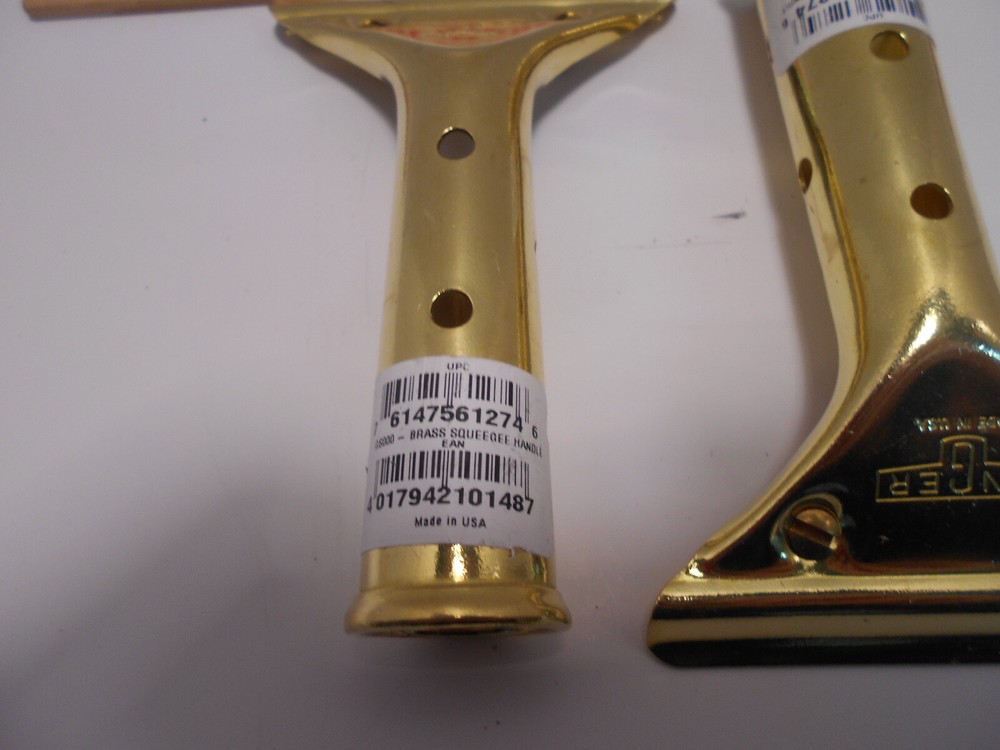 Unger Brass Squeegee handle GS 000 ( 2 Pcs. ) SHIPS FREE LOWER 48
