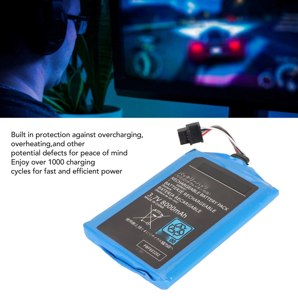 For U Gamepad Battery 8000mAh Replacement Rechargeable Battery Pack Kit