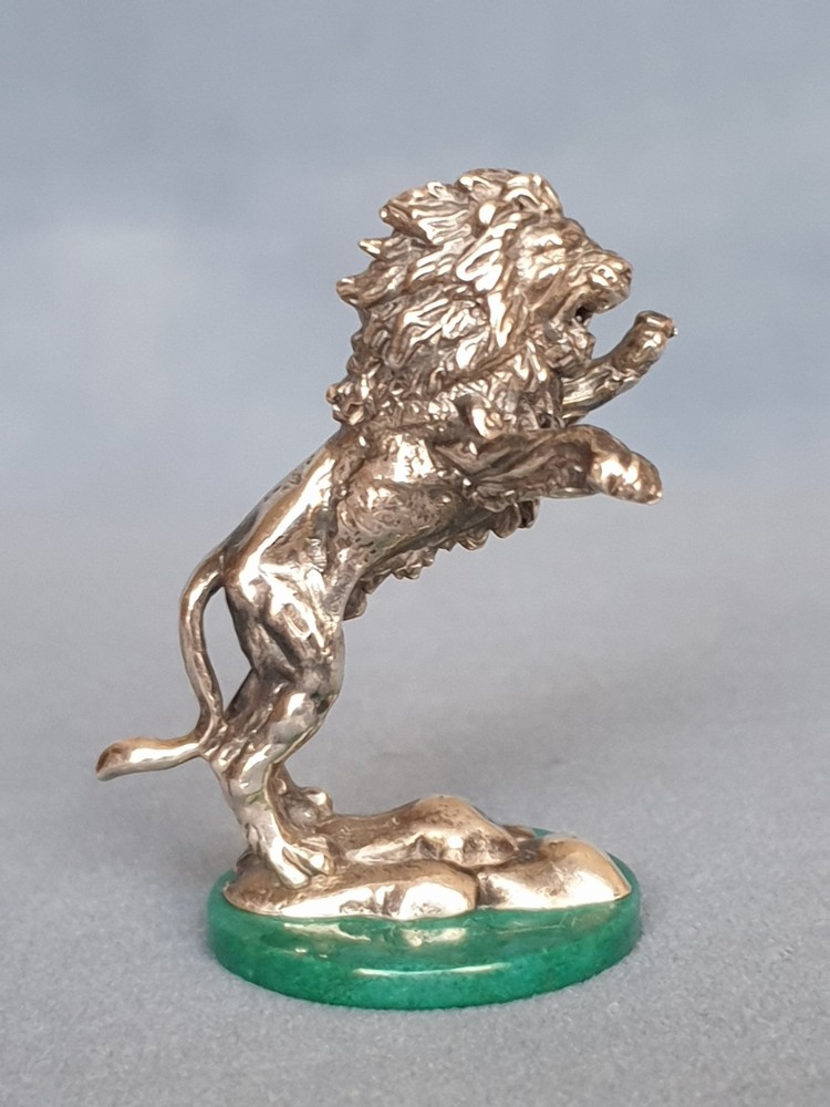 Lion. Sterling silver 925. Height 1,3/4" ( 45 мм).