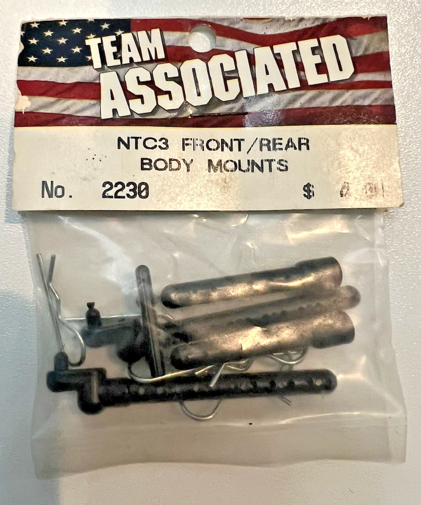 Team Associated NTC3 Nitro TC3 Front & Rear Body Mounts ASC2230