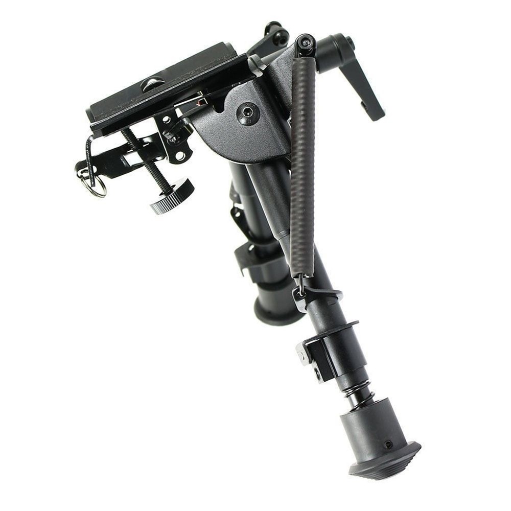 Pivot / Rotating Rifle Bipod Adjustable Leg Spring Return for Hunting Shooting