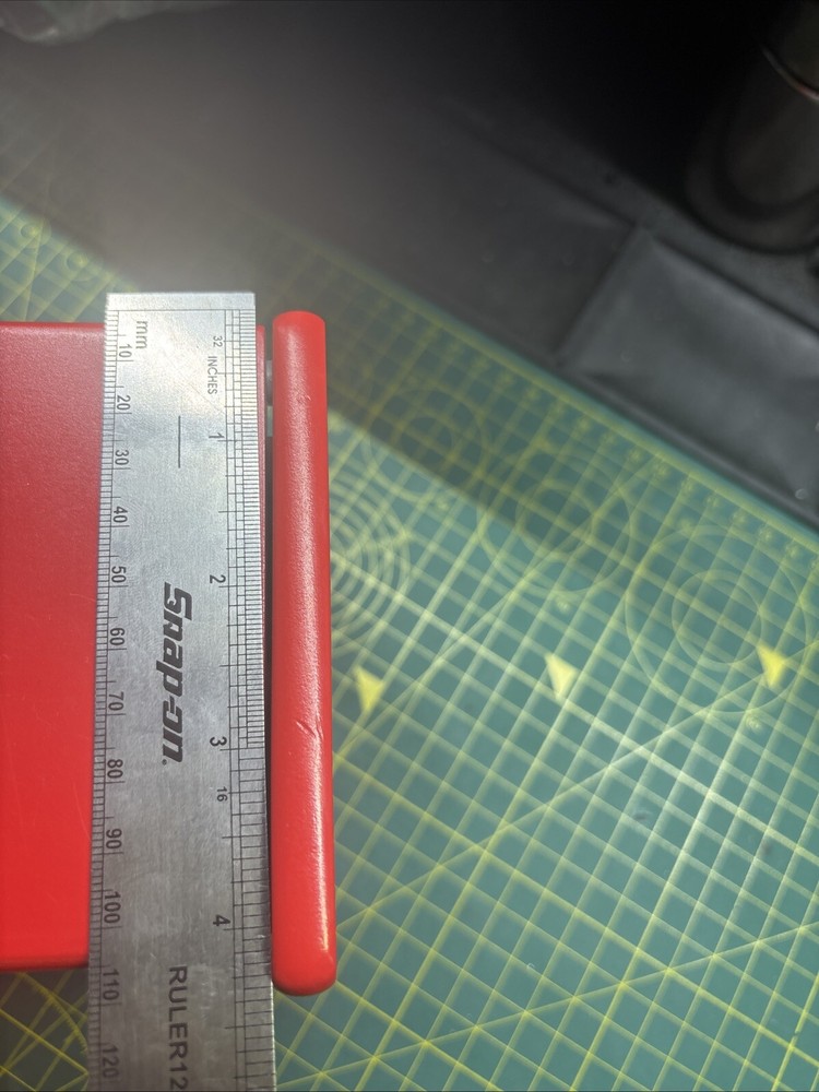 Snap On Minature Micro Mini Desk Toolbox Wood Red