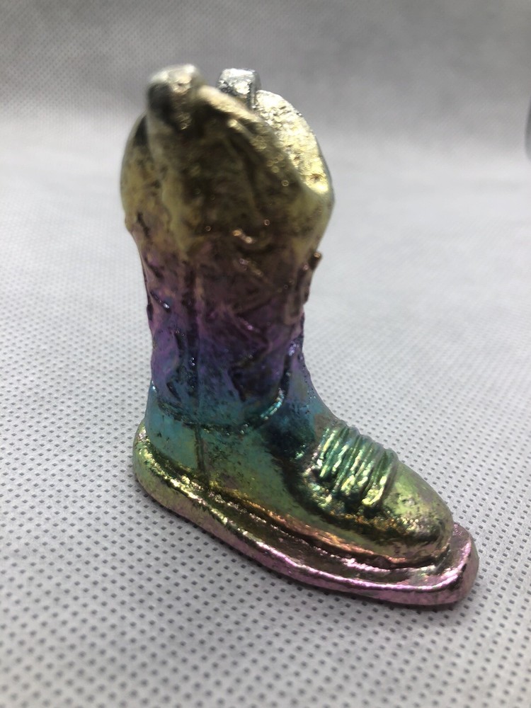 Bismuth Crystal Large Rainbow Cowboy Boot