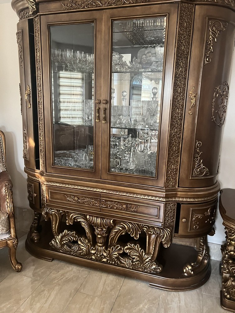 dining table set 10 chairs With Table China Buffet