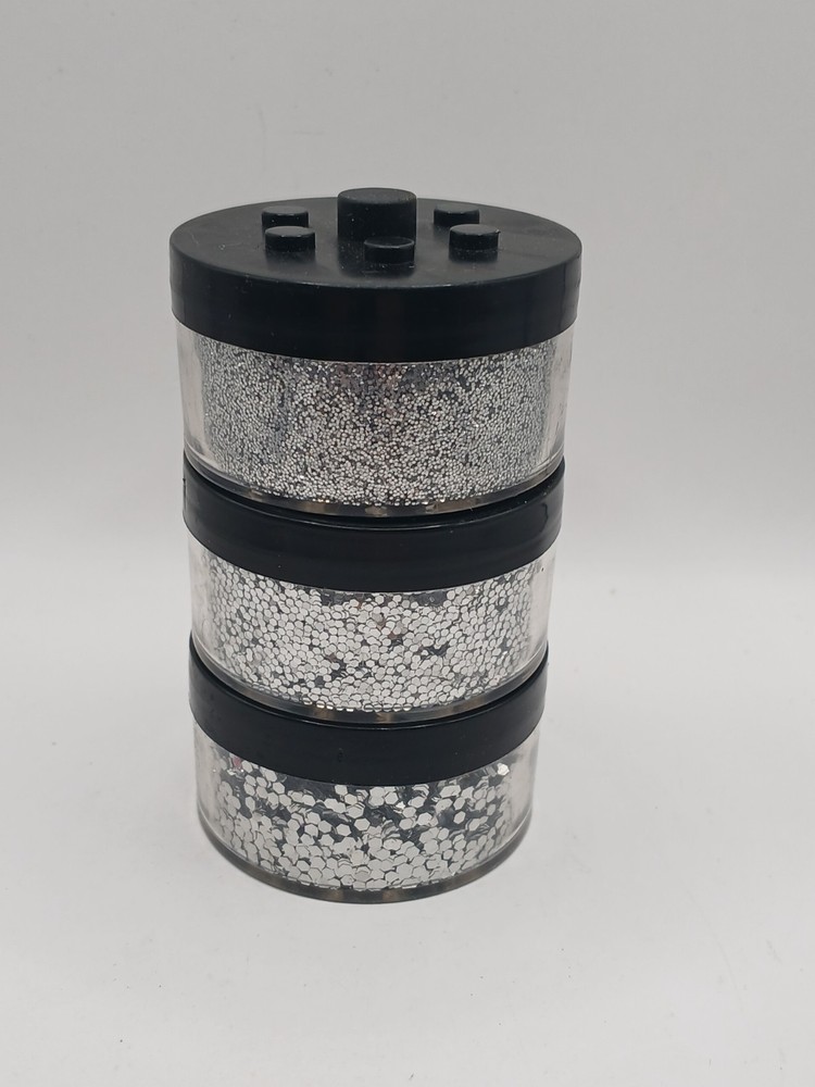 Silver Glitter Fine, M, L