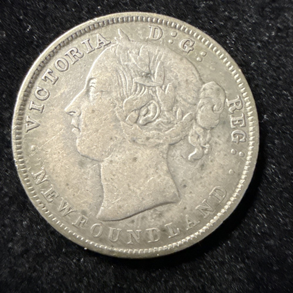 1900 Newfoundland Twenty Cent Silver Coin 20C  A5