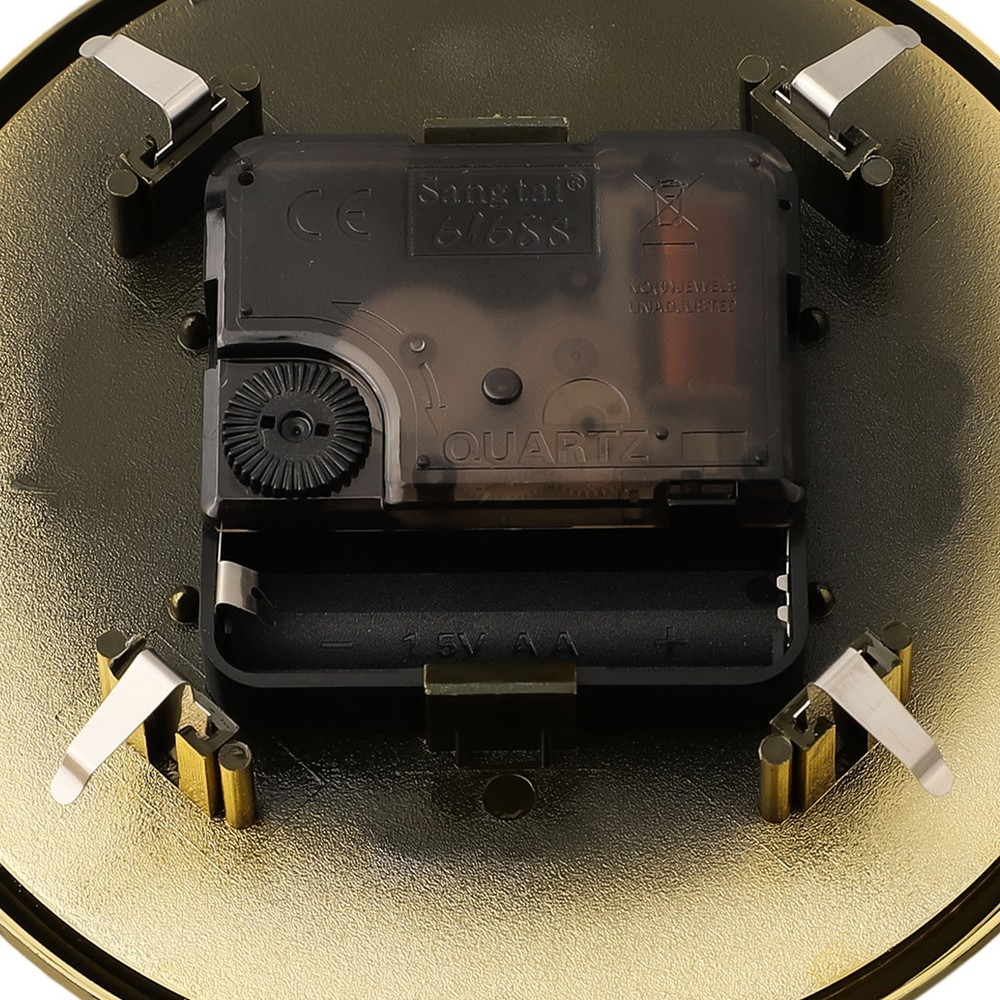 DIY 130MM Quartz Clock Insert Movement Miniature Arabic Numeral Replacement Gold