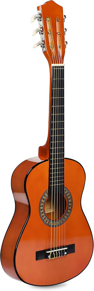 Guitarra de madera de 30" con estuche y accesorios