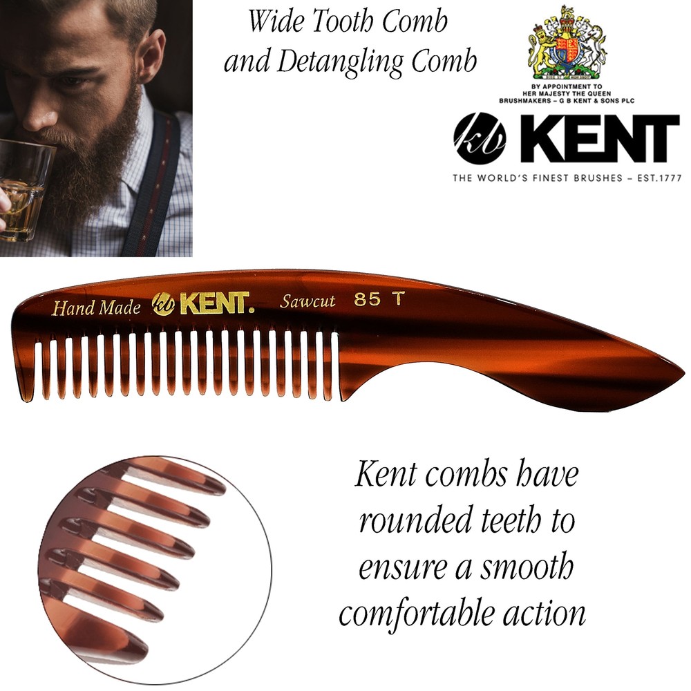 4.75" Handmade Fine Tooth Beard and Mustache Comb