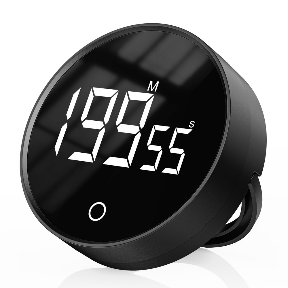 Digital Kitchen Timer, Rechargeable Magnetic Visual Timer with Large LED Disp...