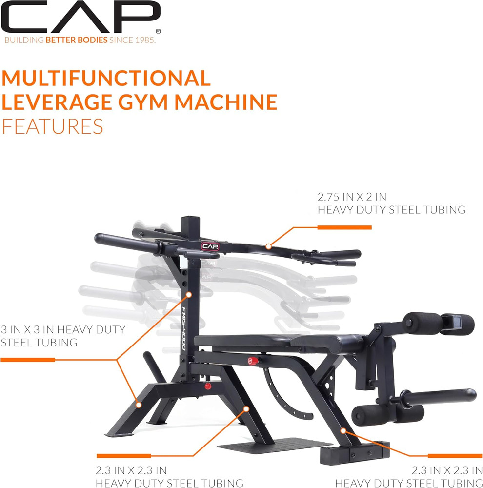 Multifunctional Leverage Gym Machine for Full-Body Strength Training