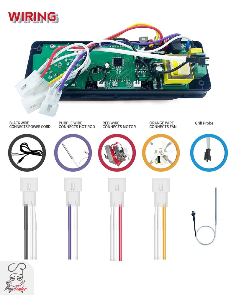 PID Rectangular Digital Control Board (AC03P9)(Non-WiFi) Replacement for Pit...