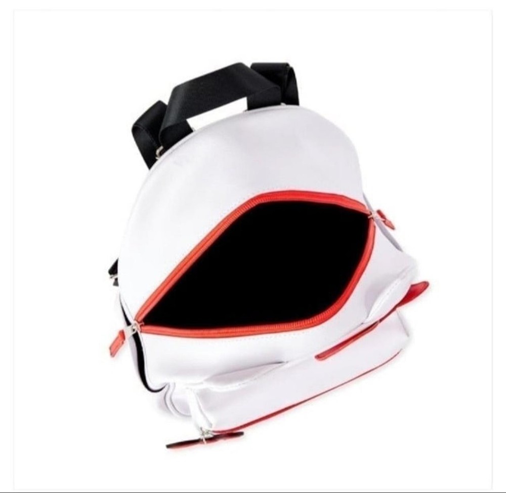 Hello Kitty Face White Mini Backpack Red bow New