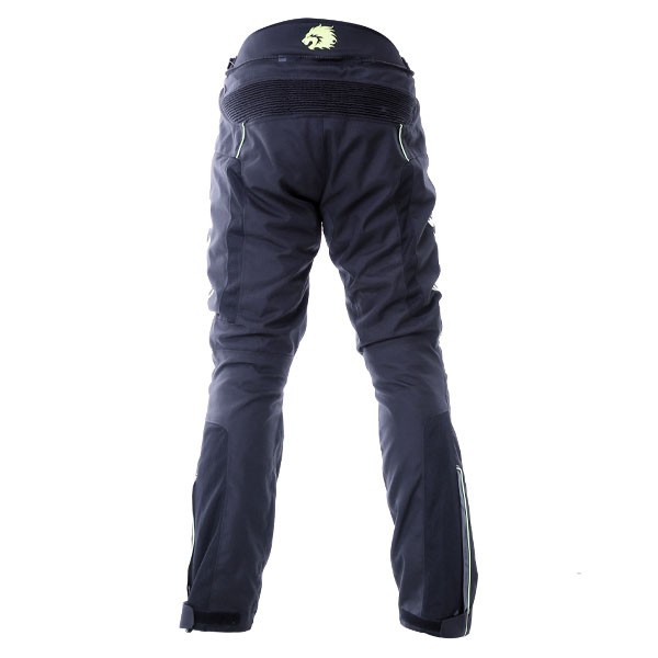 BKS Circuit Textile Motorcycle Pants Black Yellow