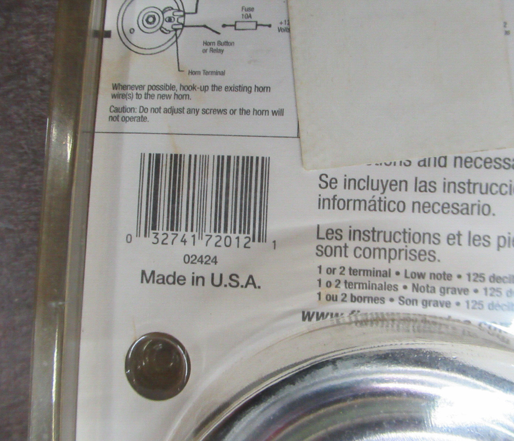 FIAMM 72012 HORN