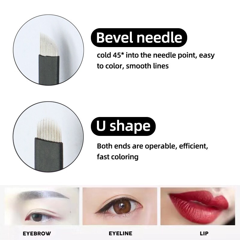 Microblading Needle Permanent Makeup Eyebrow Tattoo Microblade Manual Tattoo Pen