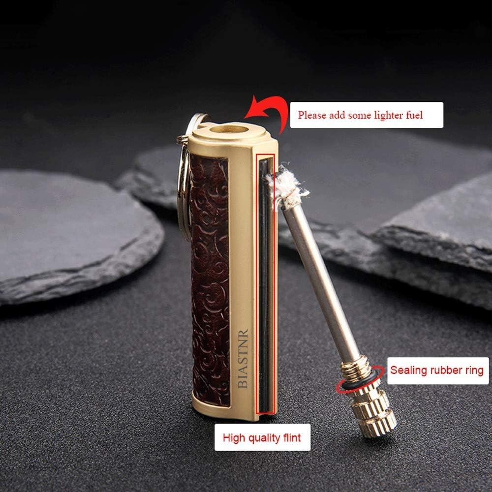 Permanent Match,Keychain Matchstick Fire Starter Immortal Lighter,Flint Match St
