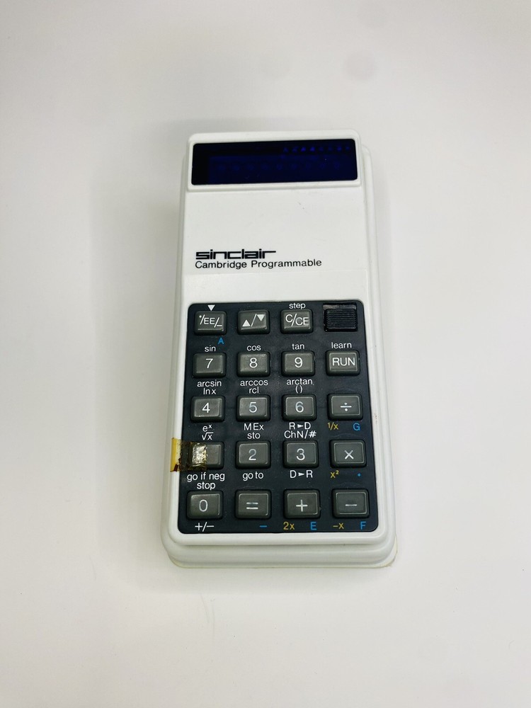 Sinclair Cambridge Programmable Calculator,Box ,Manual,1977. MINT