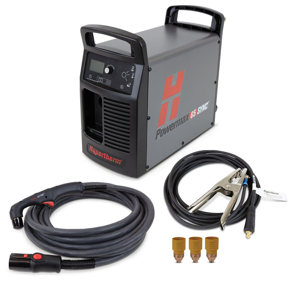 Hypertherm Powermax 65 SYNC Plasma Cutter w/ 50 ft. Handheld Torch 083344