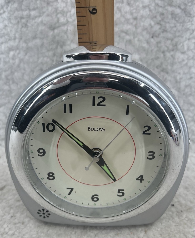 Bulova Quartz Clock – Tested & Working – New Battery Cleaned Battery Compartment