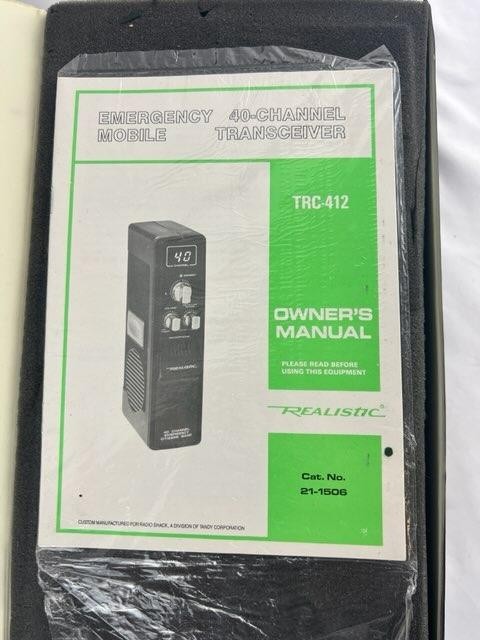 Realistic 40 Channel Two Way Emergency Citizens Band System UNTESTED