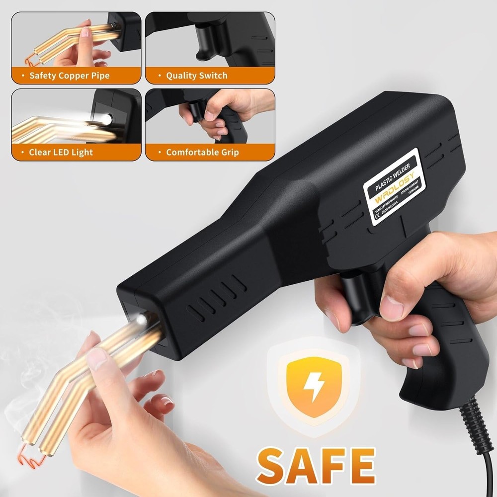 Portable Plastic Welding Kit - Fast, Safe Repairs with Ergonomic Tool Design