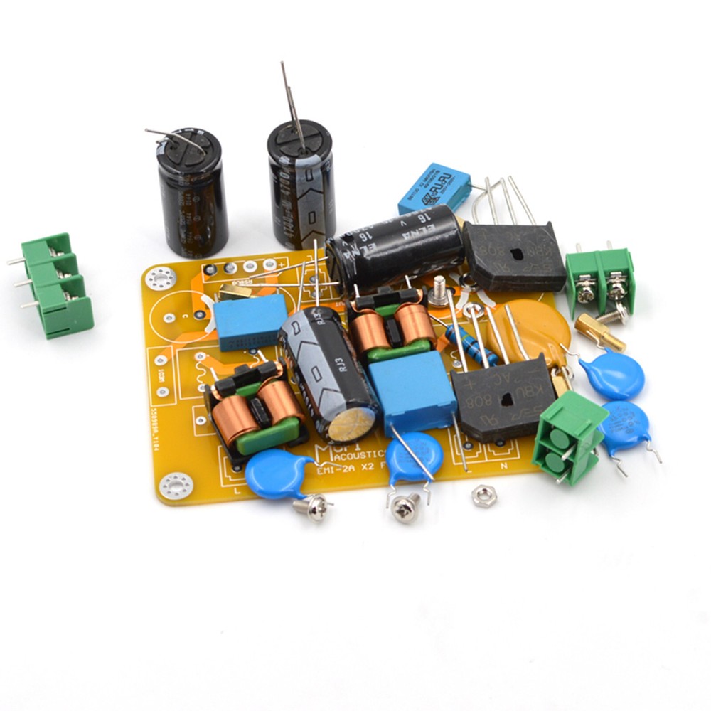 1pc HiFi AC Power Line Dual EMI Filter Module 440W Version Board