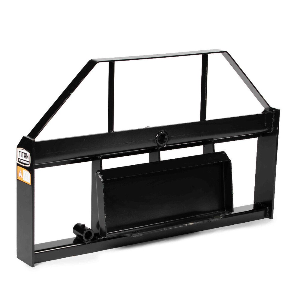 Titan Attachments Mini Skid Steer Pallet Fork Attachment, 36" Fork Blades
