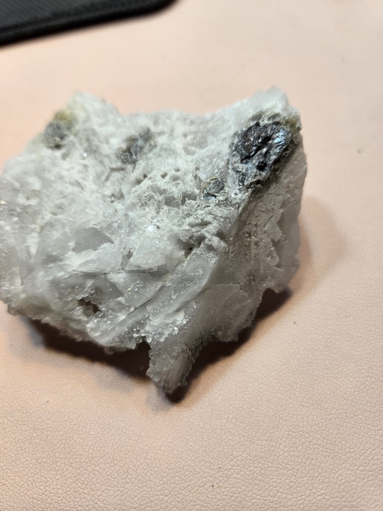 Calcite Crystal with pyrite?