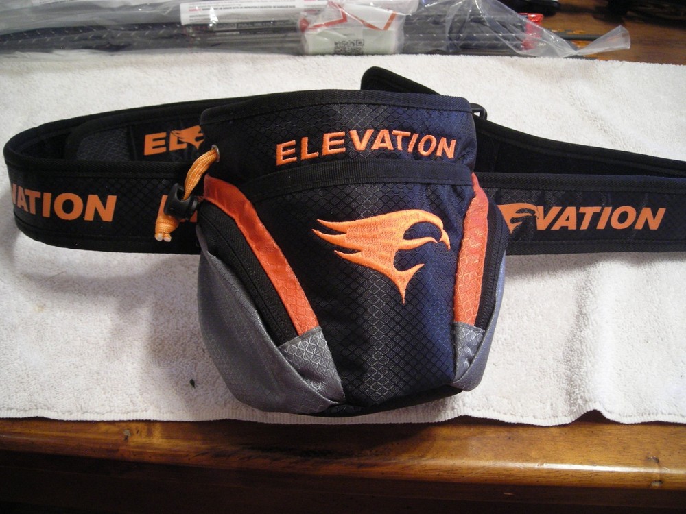 Elevation Release Pouch And Belt Flo Orange and Black Adjustable