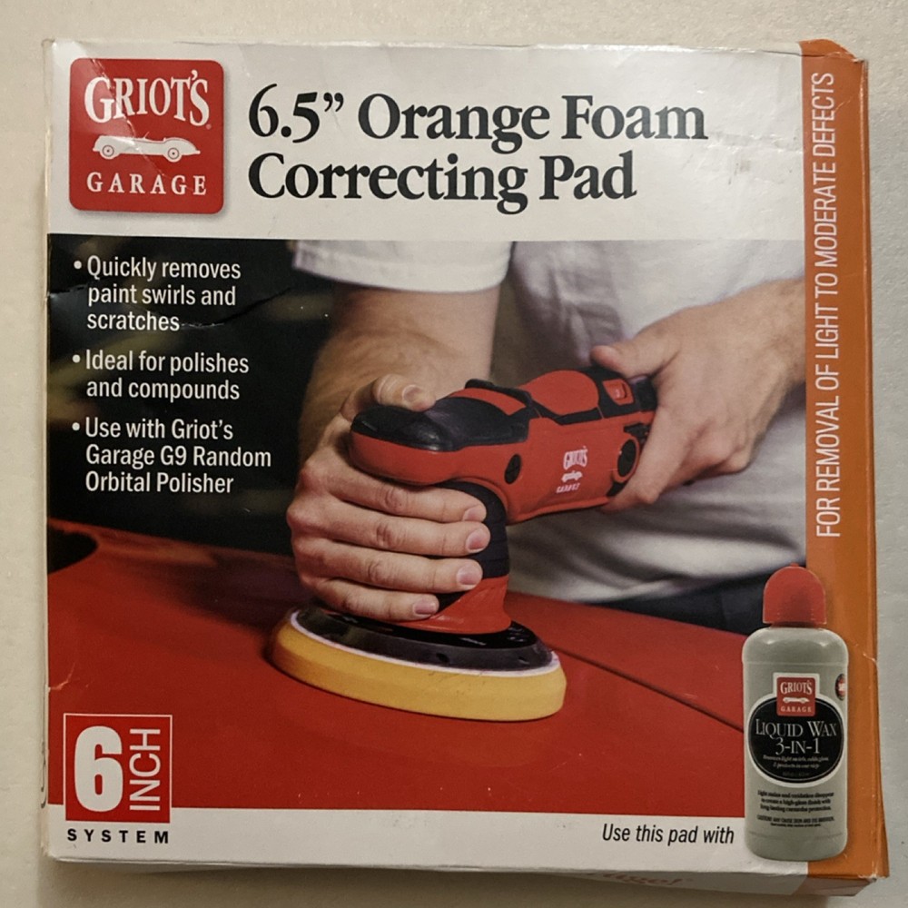 6.5 Inch Orange Foam Correcting Pad