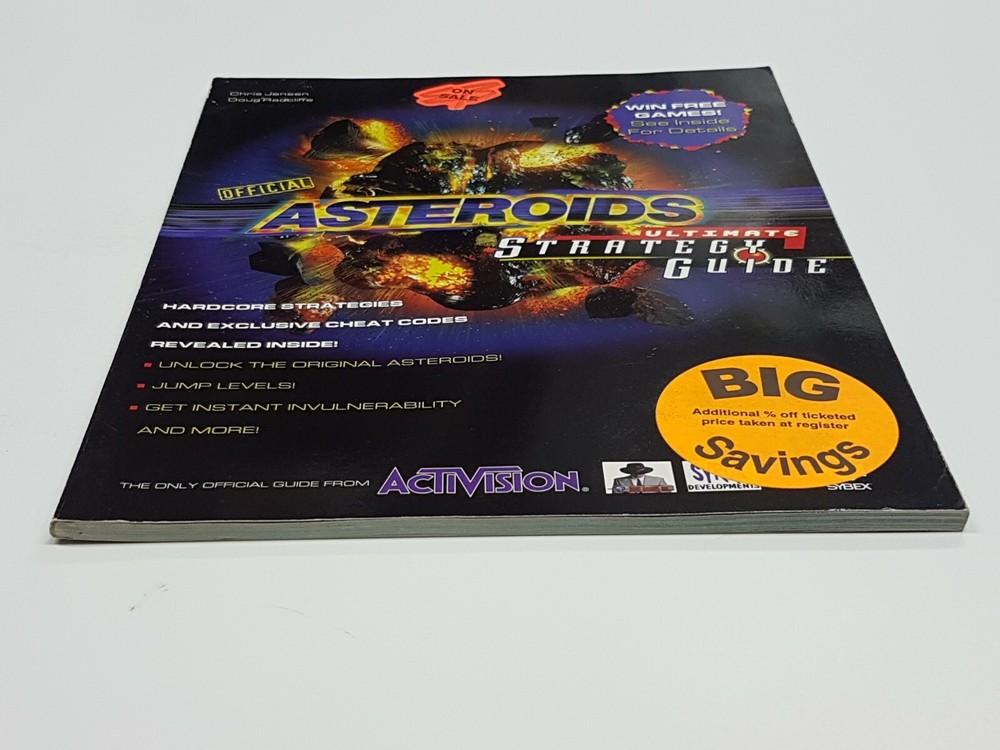 Asteroids Activision Strategy Guide Book *wear/stickers