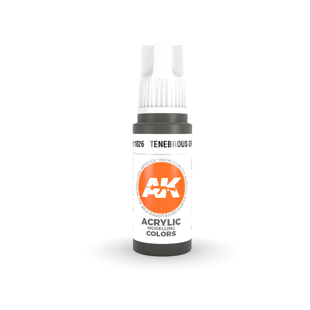 AK Interactive 3G Acrylic Tenebrous Grey 17ml