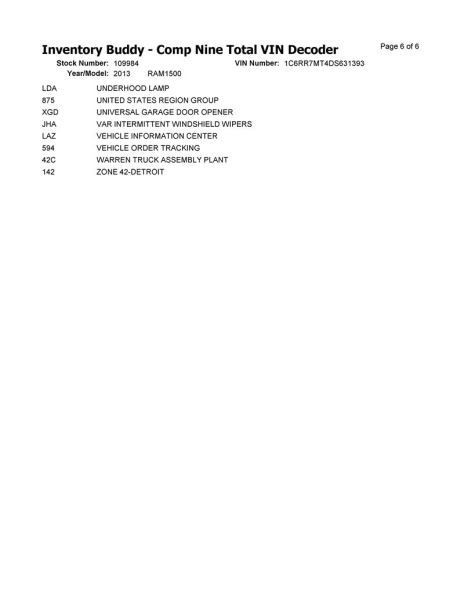 2013 13 RAM 1500 Air Shutter