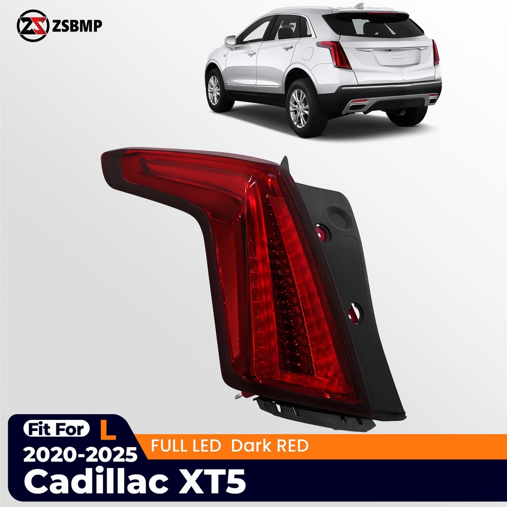 FULL LED Tail Light For 2020-2024 Cadillac XT5 w/ Dark Red  Left Driver 84514976