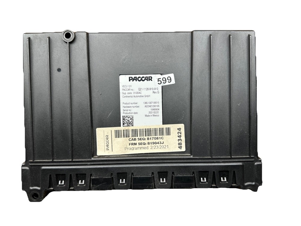 ✅ 2022 KENWORTH T680 PACCAR VECU CAB CONTROL MODULE UNIT OEM ✅