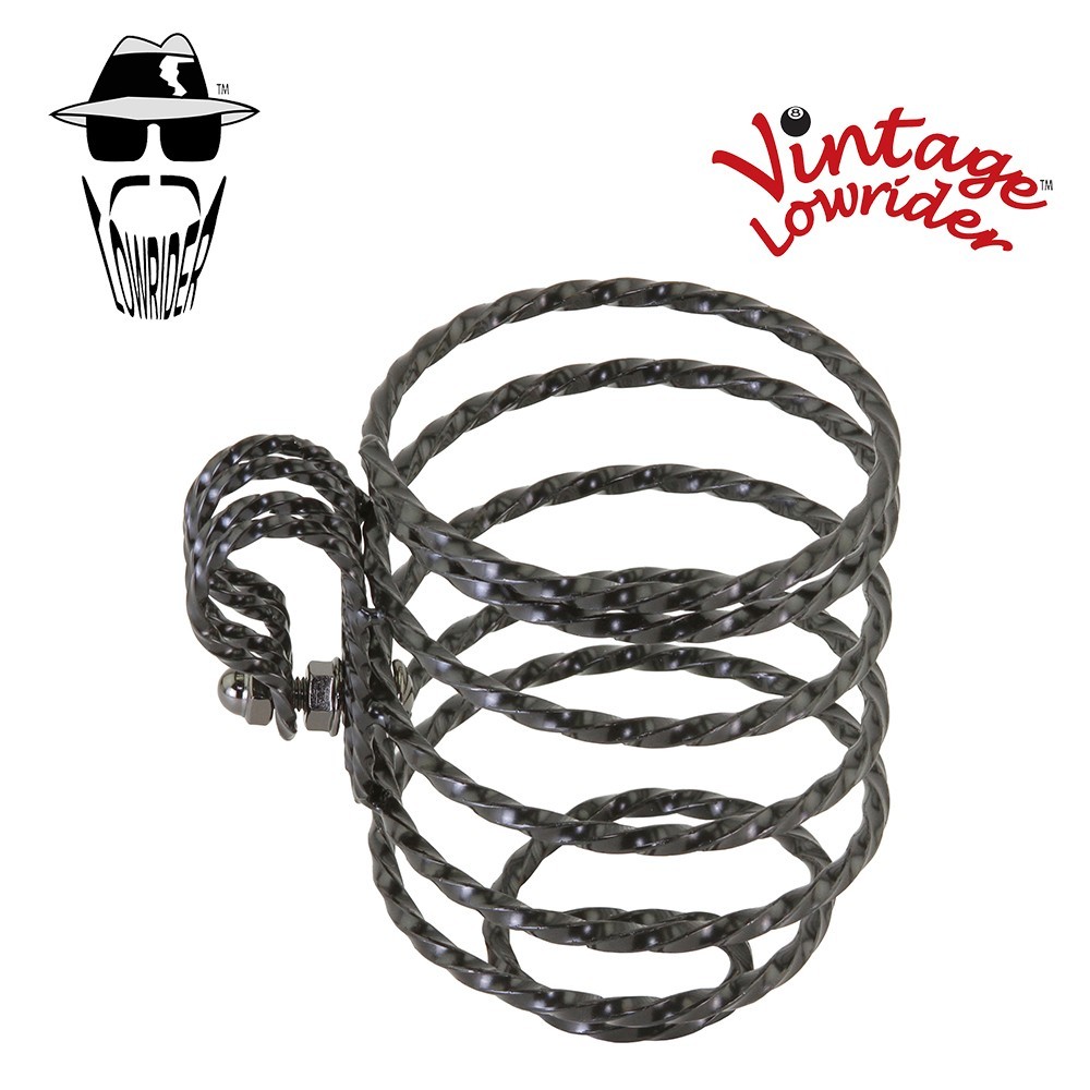 Authentic Original Lowrider Square Twisted Cup Holder Black