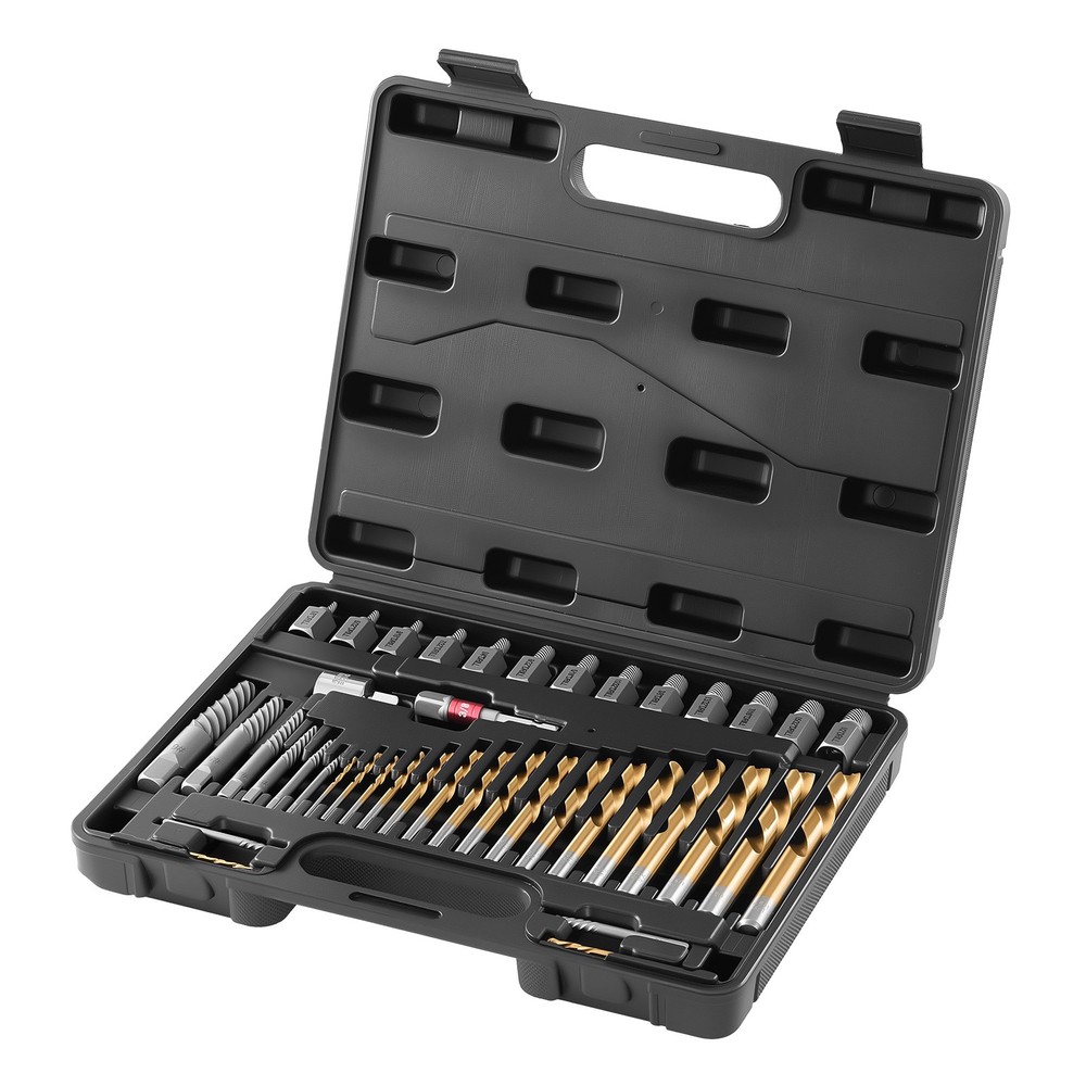 VEVOR Screw Extractor Set with Drill Bits Easy Out Bolt Extractors 41 Pieces
