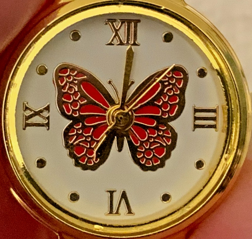 Butterfly Ring Watch (Red)