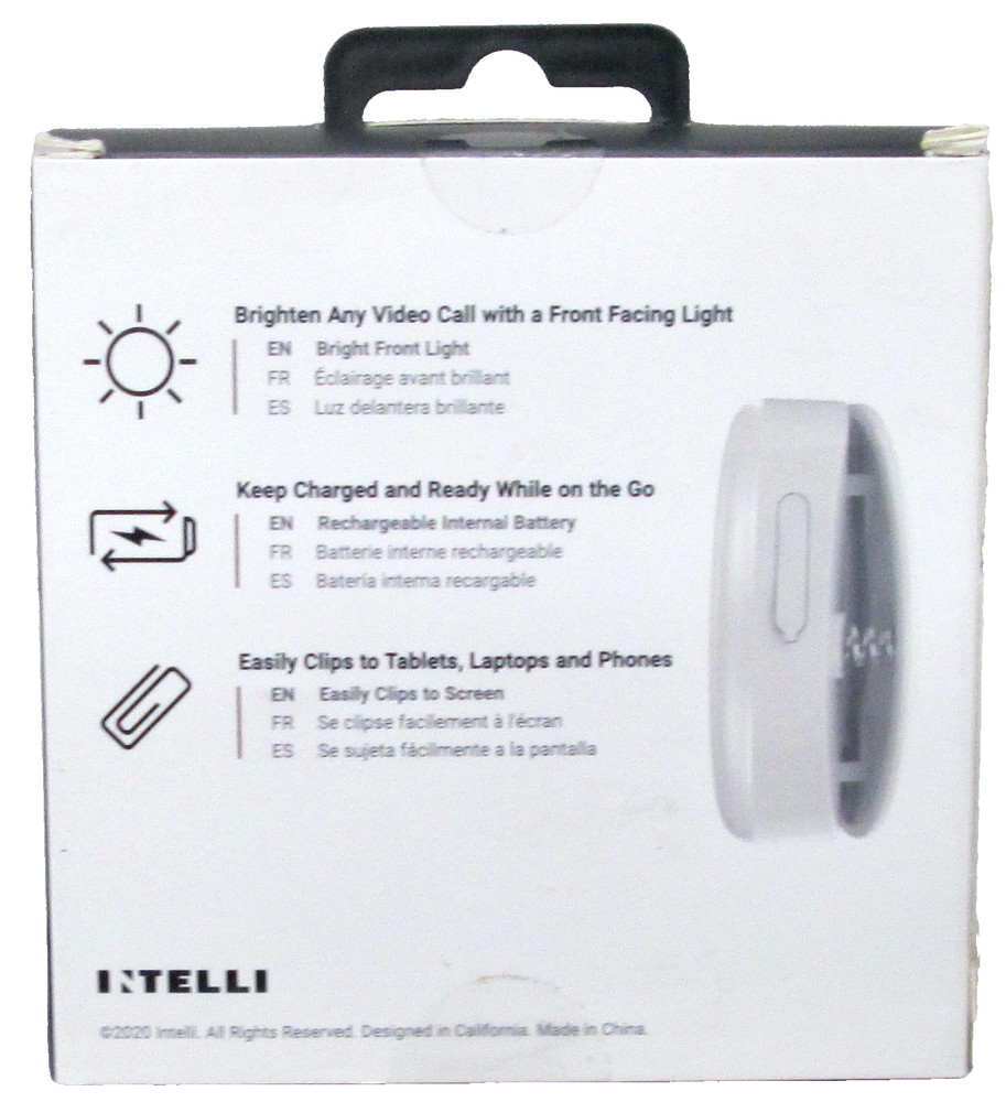 New Intelli Universal Rechargeable Camera Light in White
