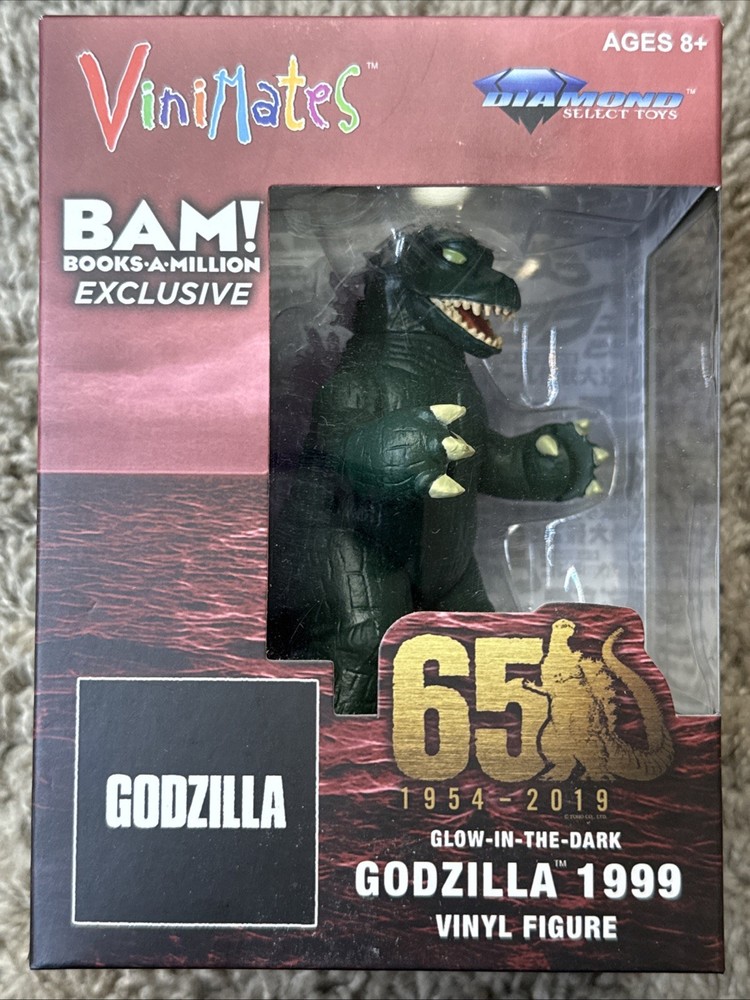 Godzilla 1999 GITD Glows BAM Exclusive ViniMates Diamond Select Toys NEW 🦖