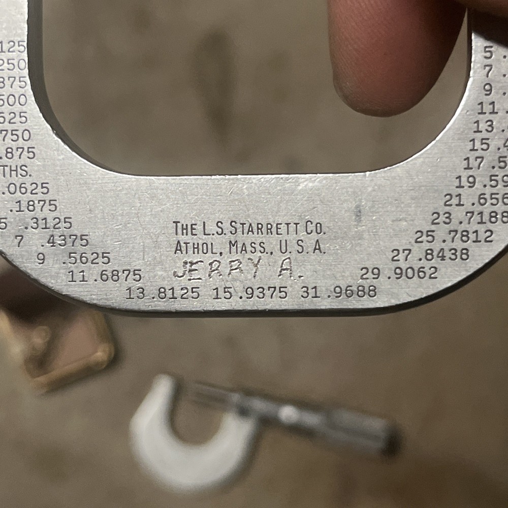 Starrett 2FL Outside Micrometer 1-2" range .001"