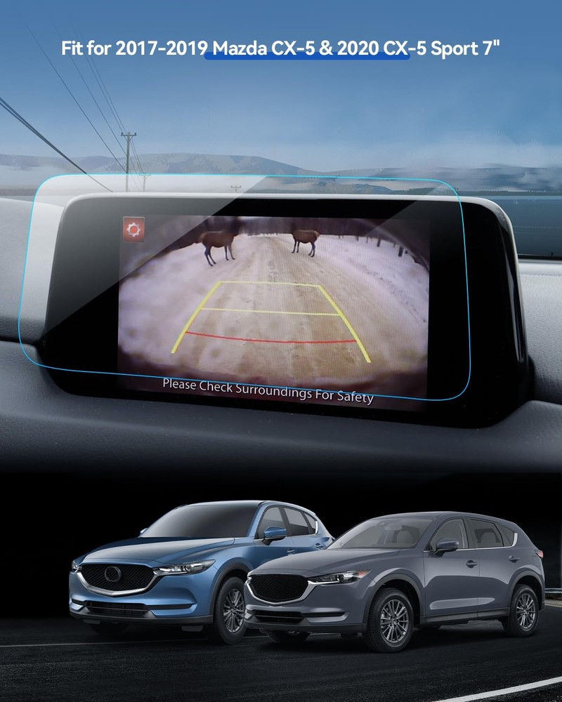 7" Tempered Glass Screen Protector for Mazda CX-5 2017-2020 Navigation